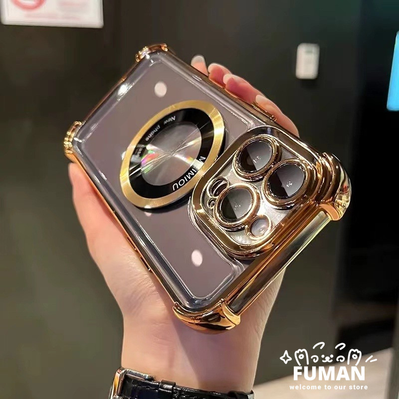 สําหรับvivo Y33S Y33T Y32 Y27 Y35 Y36 Y27S 4G Y19 Y5S Y52S Y31S Y77 Y77E Y78 Y36 Y27 5Gเคสโทรศัพท์หรูหราElectroplatingแม่เหล็กชาร์จโปร่งใสฝาครอบโทรศัพท์นุ่มTPU