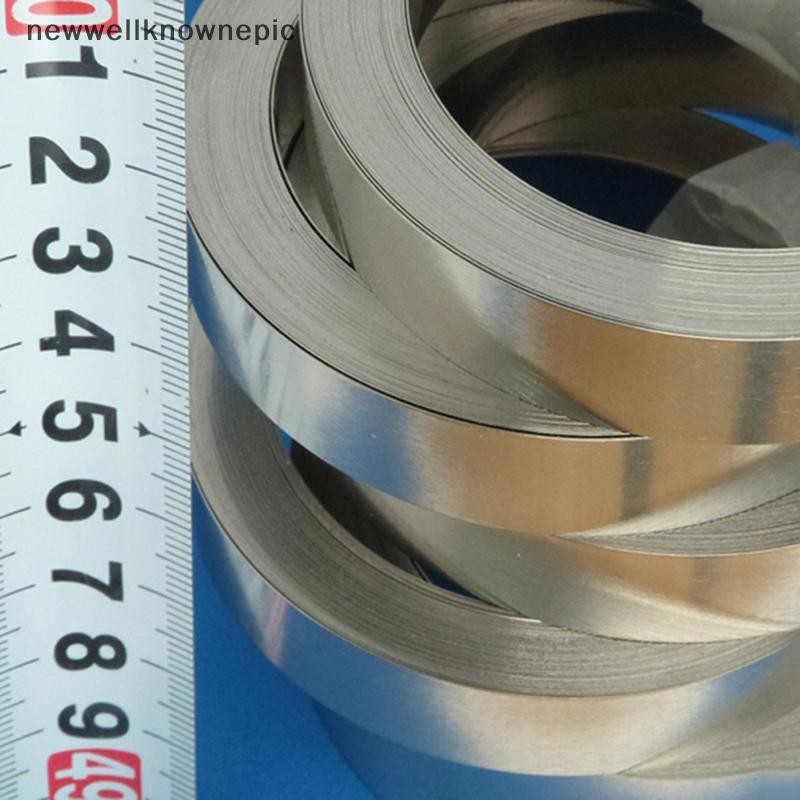 Newwellknownepic 10m 18650 Li-ion แผ่นนิกเกิลแผ่นเหล็กชุบเข็มขัด Strip Connector TH