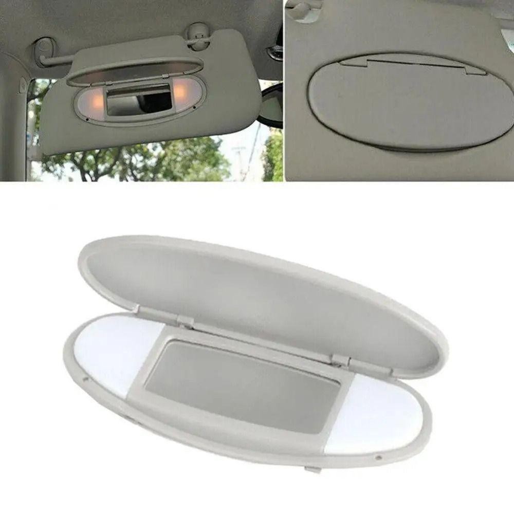 Lollipo1 หลังคารถ Sunvisor, เปลี่ยนโคมไฟ Slice รถ Sun Visor, ABS โคมไฟฝาปิดบังแดดแผงกระจกโต๊ะเครื่องแป้งสําหรับ MINI Cooper S One D JCW R55 R56 R57 R59 R60
