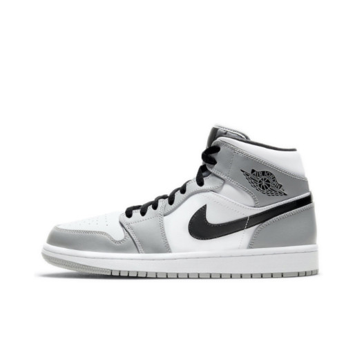 ของแท้ 100% Jordan Air Jordan 1 Mid "Light Smoke Grey” พร้อมส่ง