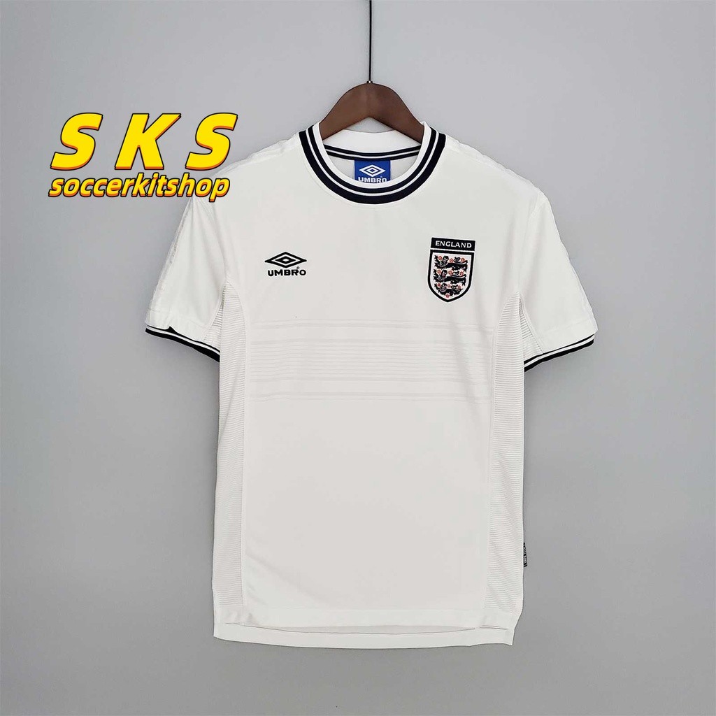 England 2000 Home Retro Soccer Jersey Football