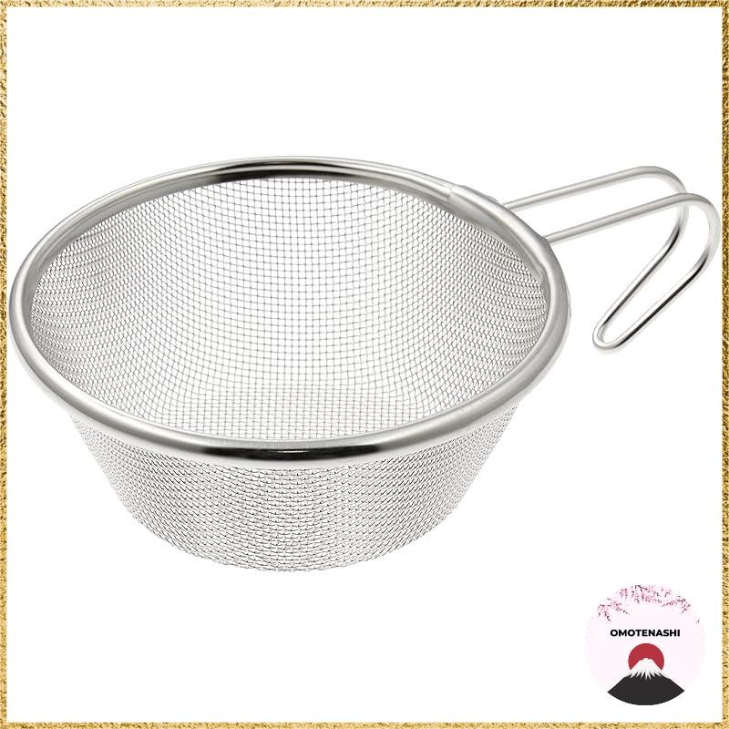 Captain Stag (CAPTAIN STAG) Shera Cup Zaru Shera Stacking Zaru Stainless Steel Made in Japan Tsubame