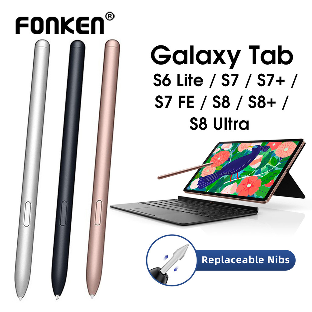 Fonken ปากกาสไตลัสแท็บเล็ต แบบเปลี่ยน สําหรับ SAMSUNG Galaxy Tab S6 Lite S7 S7+ S6 Lite