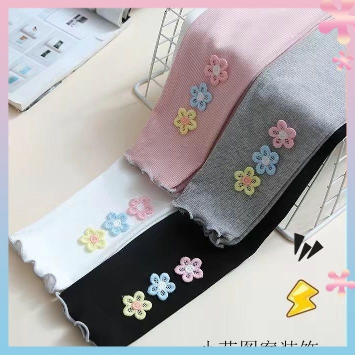 New Girls' Trousers Women's Baby Leggings Girls' Western Style Stretch Pants Summer Thin Can Be Worn outside Fashion Cotton