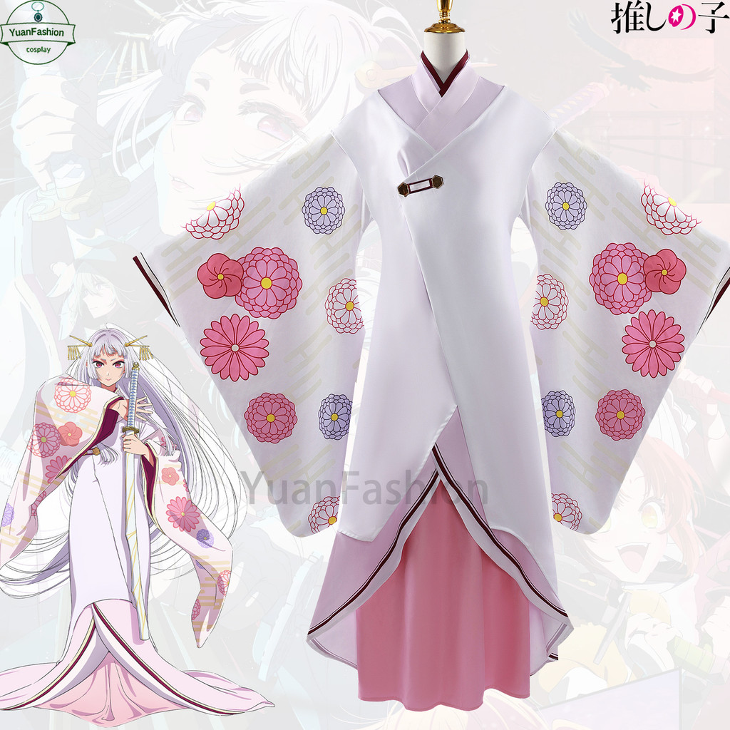 [คลังสินค้าพร้อม] Oshi no Koc osplay Kurokawa Akane คอสเพลย์เสื้อผ้าฟื้นฟูที่สมบูรณ์แบบ