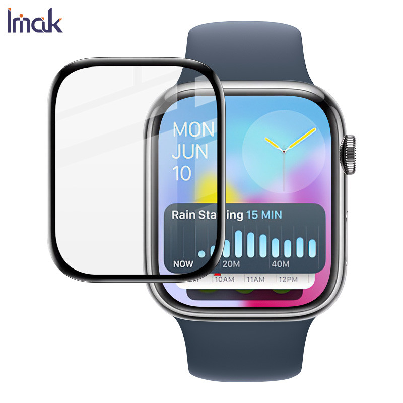 IMAK ดูฟิล์มสำหรับ Apple Watch Series 10 42mm 46mm 49mm ทำความสะอาดฟิล์มนาฬิกา