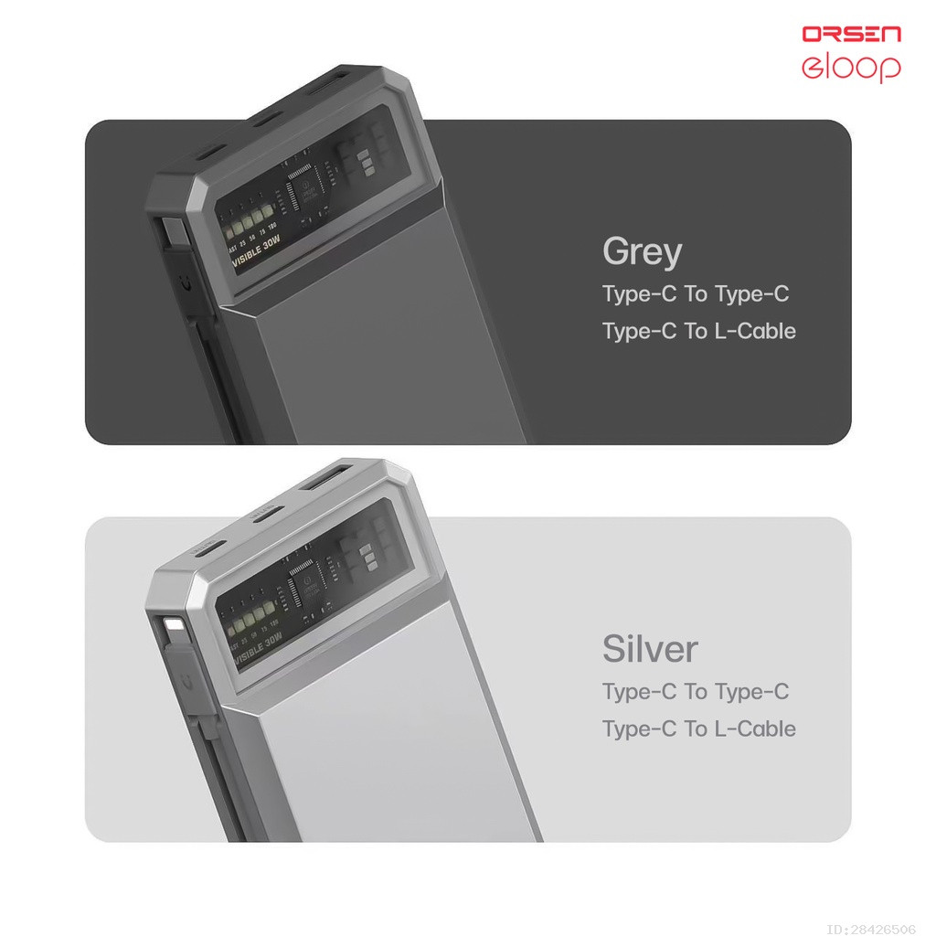 [749บ. ราคาพิเศษ] Orsen by Eloop E59 แบตสำรอง 20000mAh ชาร์จเร็ว PD 45W QC 3.0 PowerBank Type C พาวเวอร์แบงค์