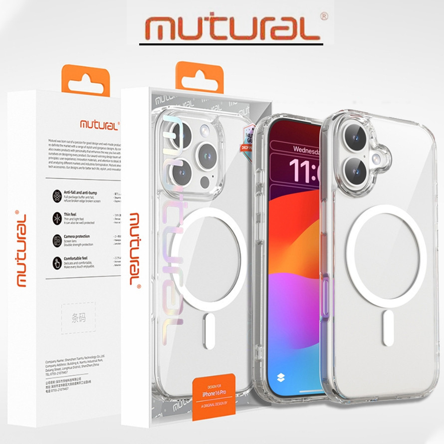 Case MUTURAL ของแท้ เคส ชาร์จไร้สาย สำหรับ iPhone 16 16Pro 16Plus 16Promax เคส แม่เหล็ก ไอโฟน 11 13 