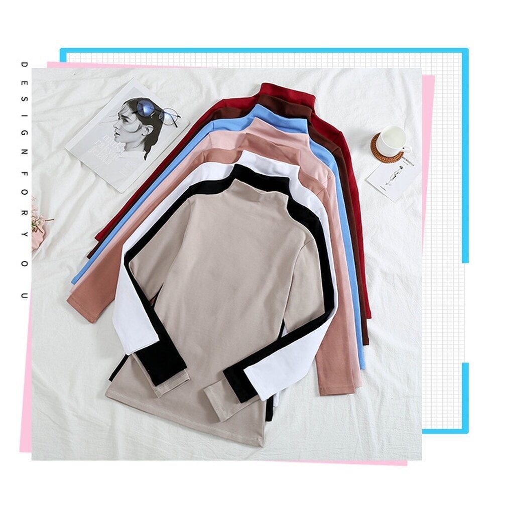 HEATTECH (ฮีทเทค คอเต่า) เสื้อแขนยาวคอเต่า ใช้ใส่เพิ่มความอุ่นด้านใน ผ้ายืดหยุ่น ด้านในเป็นผ้านุ่มๆ