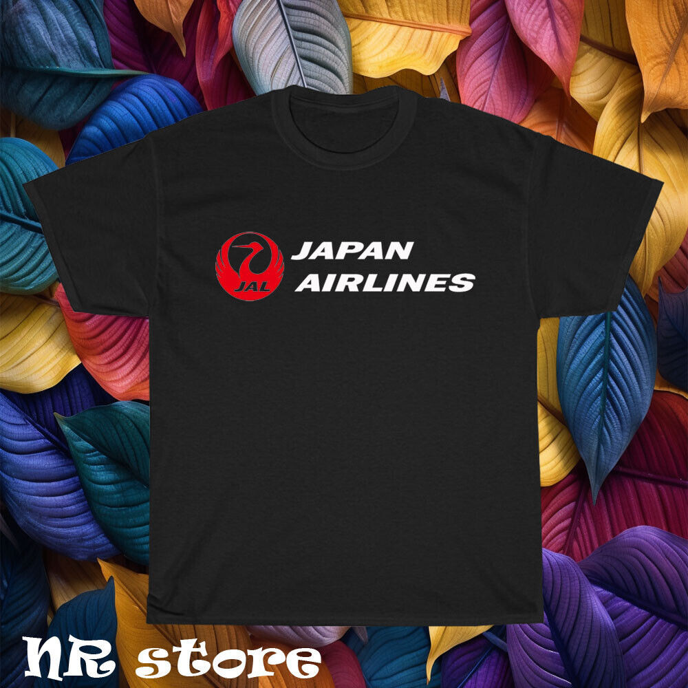 เสื้อยืดโลโก้บริษัท Jal Japan Airlines ใหม่ตลก