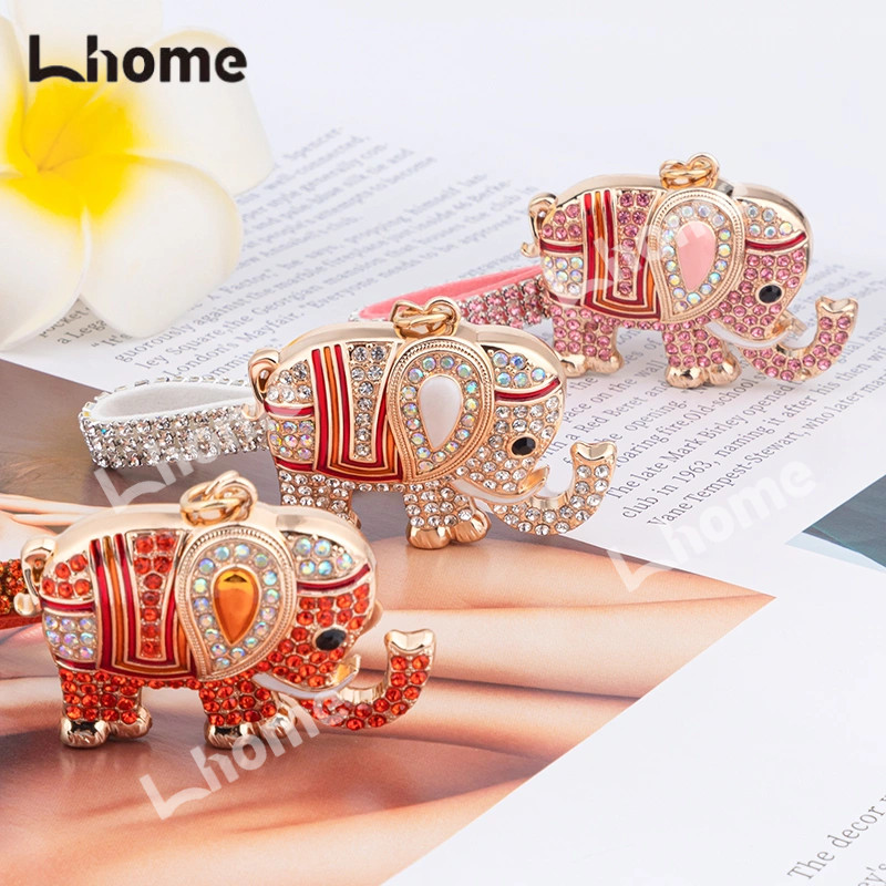 Lhome พร้อมส่ง💖 กุญแจช้าง กุญแจคริสตัล กุญแจช้าง ของฝาก ของขวัญ