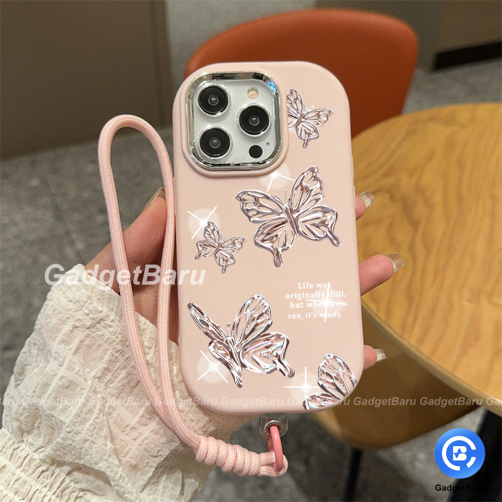 HP High-end เนื้อโทรศัพท์มือถือกรณีที่สวยงามและส่องแสงผีเสื้อรูปแบบซิลิโคน soft shell สําหรับ INFINI