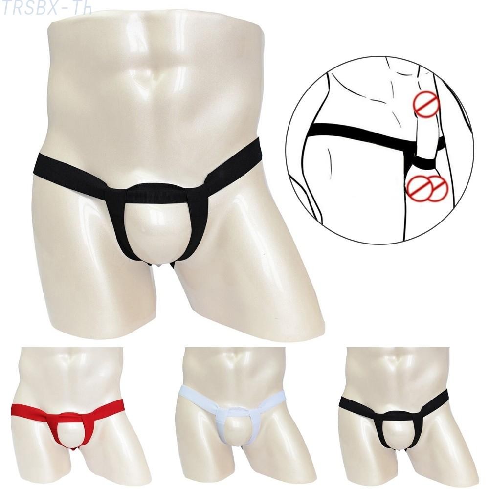 BIG DISCOUNTS จีสตริงผ้าพันแผลผู้ชายอเนกประสงค์และมีสไตล์ Enhancing Thongs ชุดชั้นใน [TRSBX-TH]