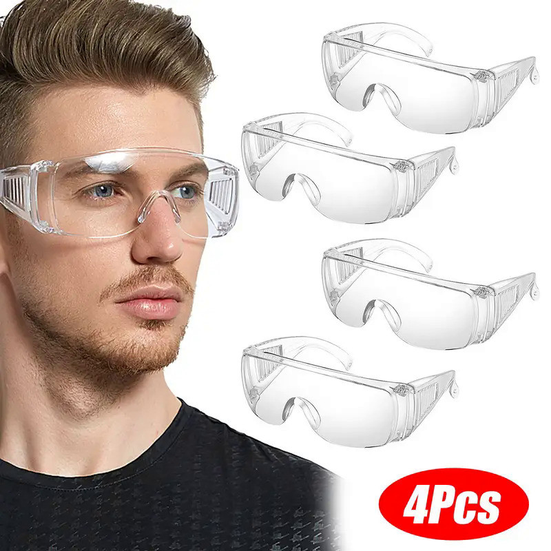 Stylish Clear Safety Glasses Surgery Patient Protection Lenses Prescription Goggles Ansi Z87 Anti Fo