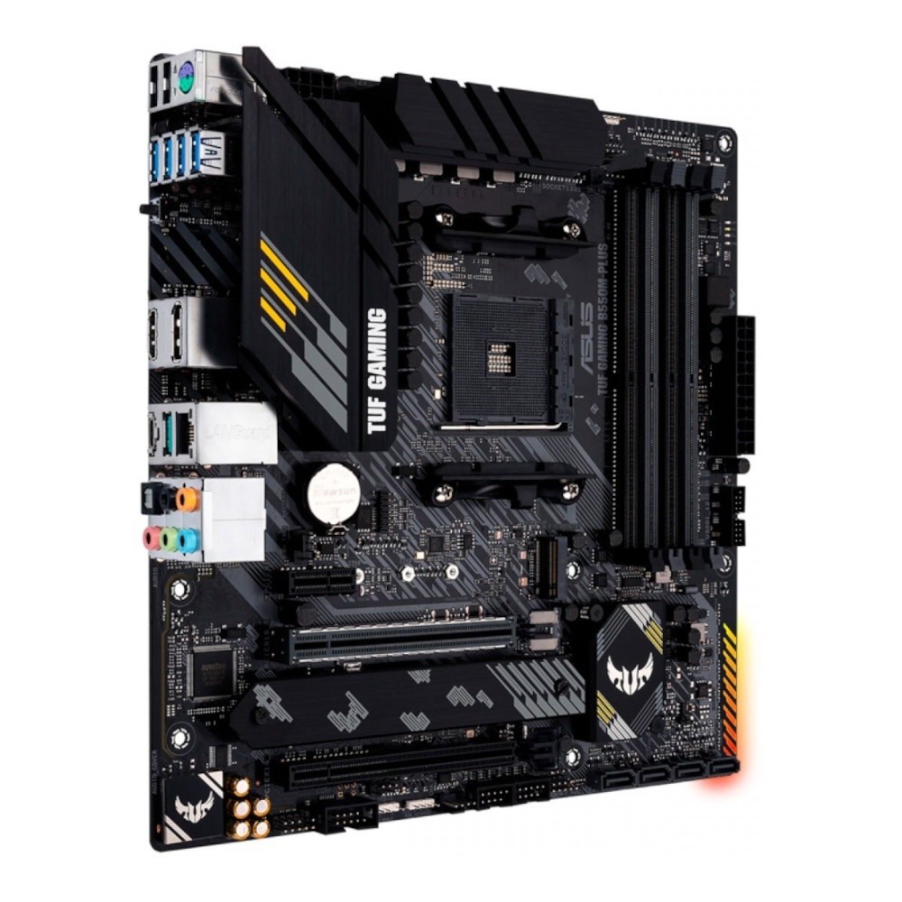 (มือสอง)Placa-mãe Asus p/AMD AM4 B550M-Plus TUF Gaming 4xDDR4 mATX 90MB14A0-C1BAY0