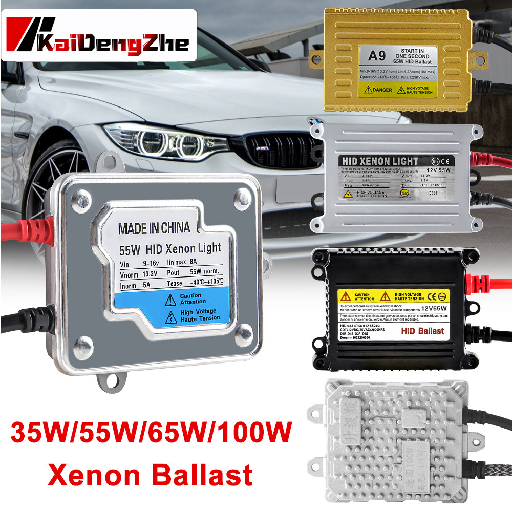 1 ชิ้น AC 100W HID บัลลาสต์ DC 65W / 35W / 55W ซีนอนบัลลาสต์ สําหรับ HID Conversion Kit Quick Start 