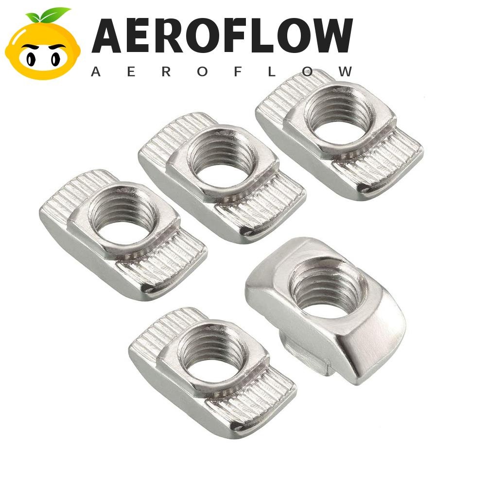 Aeroflow Thread T Nut M3-M8 10/50pcs การปรับปรุงบ้าน EU มาตรฐานเหล็กคาร์บอนโปรไฟล์อลูมิเนียม