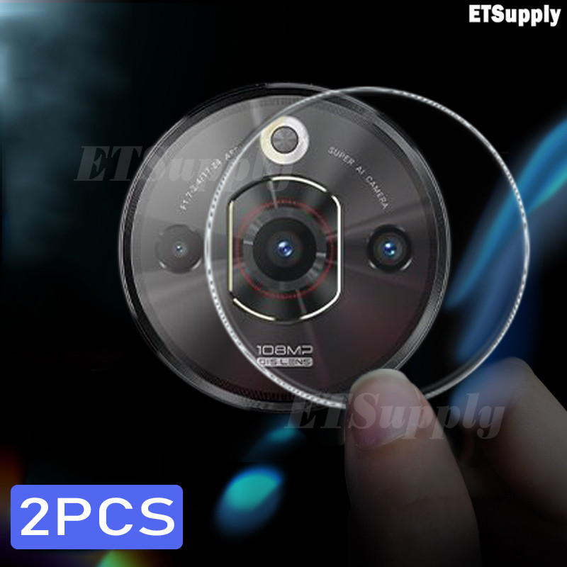 2Pack สําหรับ ZTE Nubia Focus Pro 5G เลนส์กล้องด้านหลังป้องกันกระจกนิรภัยสําหรับ ZTE Nuba Focus 5G เลนส์ฟิล์มกรณีปลอก