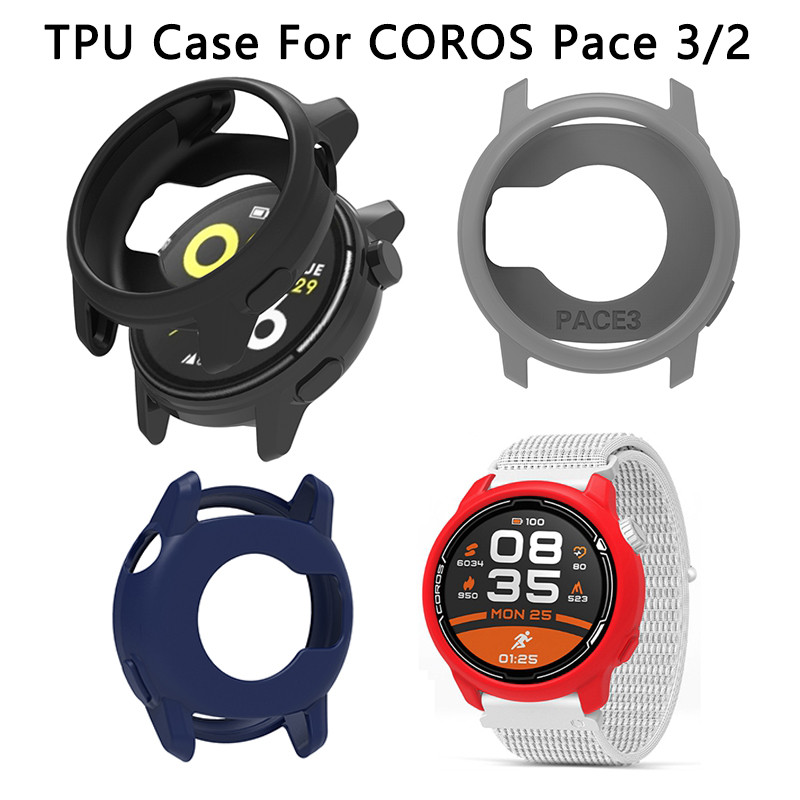Case สำหรับ coros Pace 3 2 Soft TPU ปกป้องกันป้องกันรอยขีดข่วนกันชน pace3อุปกรณ์เสริมเคส