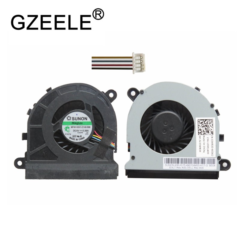 Gzeele ใหม่ CPU COOLING FAN สําหรับ Dell LATITUDE E5520 E5520M 5520 แล็ปท็อปโน้ตบุ๊ค Cooler FAN 03WR