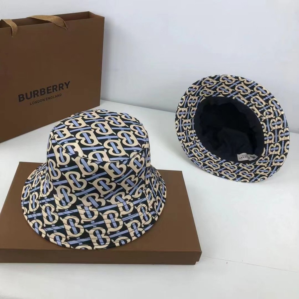 Burberry6059 Bucket Hat Sun Hat อ่างล้างหน้าหมวก Bucket