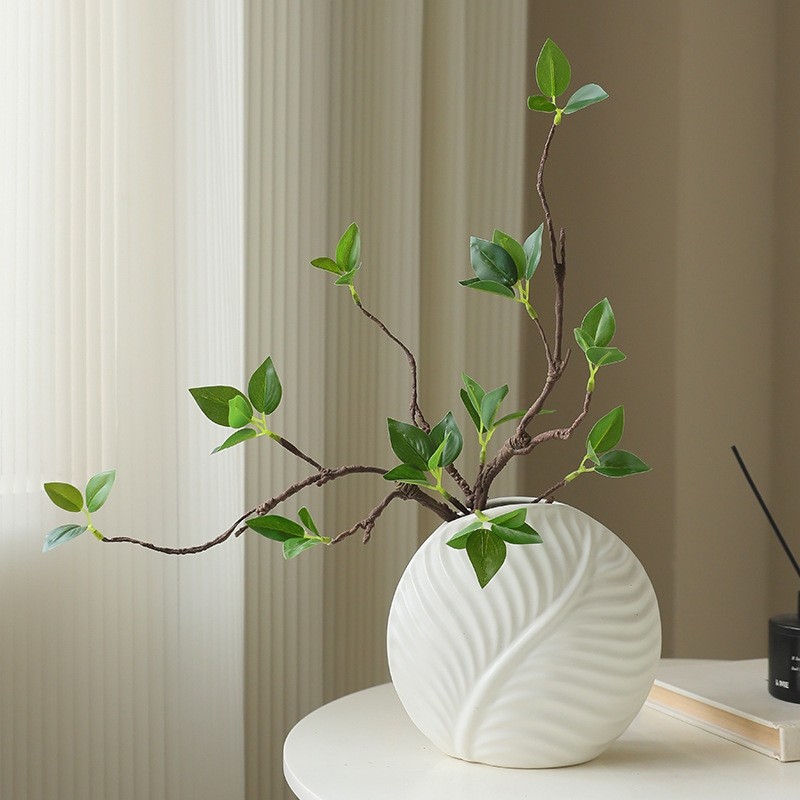 Ins สาขาต้นไม้ประดิษฐ์จําลองพืชสีเขียว Minimalism โต๊ะตกแต่ง