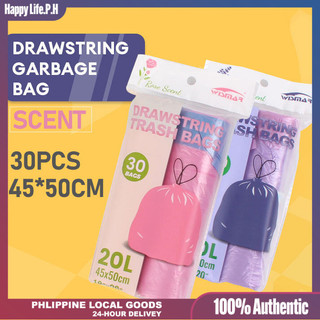 Scented Drawstring Garbage Bag Rose Lavender Fragrance Closing The Mouth Trash Bags