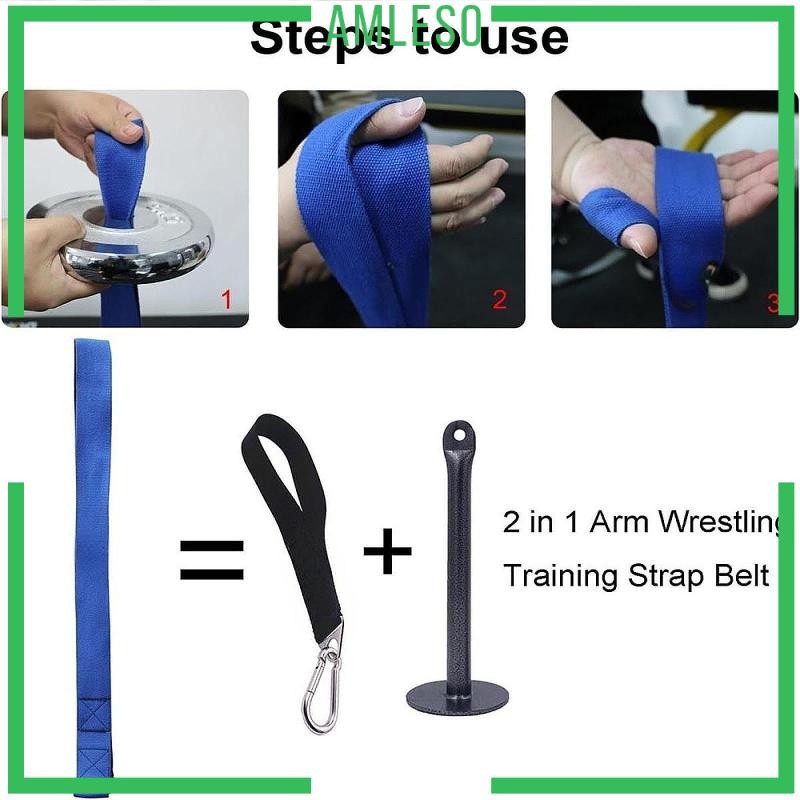 [Amleso] Arm Wrestling Trainer Strap Belt for Grip Strength Enhancement Exercise Resistance Band