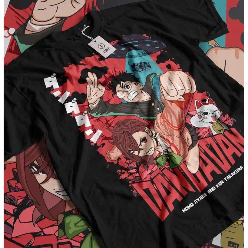 Baju T-shirt Anime Dandadan Momo Ayase Okarun Saiz Besar