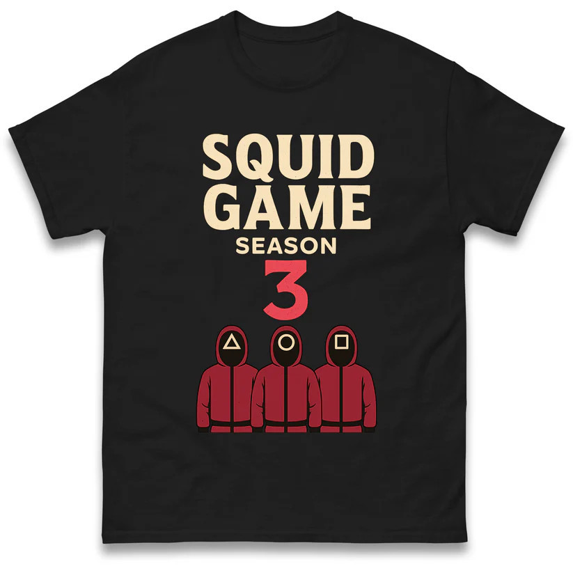 ใหม่ 2025 Squid games season 3 T-Shirt S-5XL