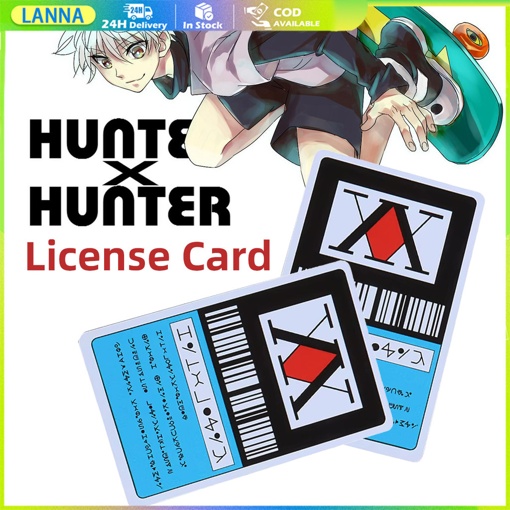 ร้านอยู่ที่ไทย การ์ดใบอนุญาต PVC ลายการ์ตูนอนิเมะ hunter x hunter card สําหรับเก็บสะสม MRT ATM