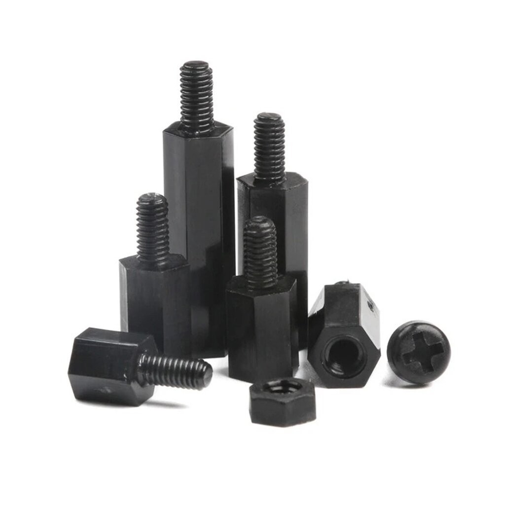 M3-180-Nylon ชุดเสาไนลอน นอต สกรู M3 180ชิ้น 180Pcs M3 Hex Nylon Standoff + Nut + Screw kit เสายึดแผ่นปริ้น เสารองบอร... - รูปที่ 3