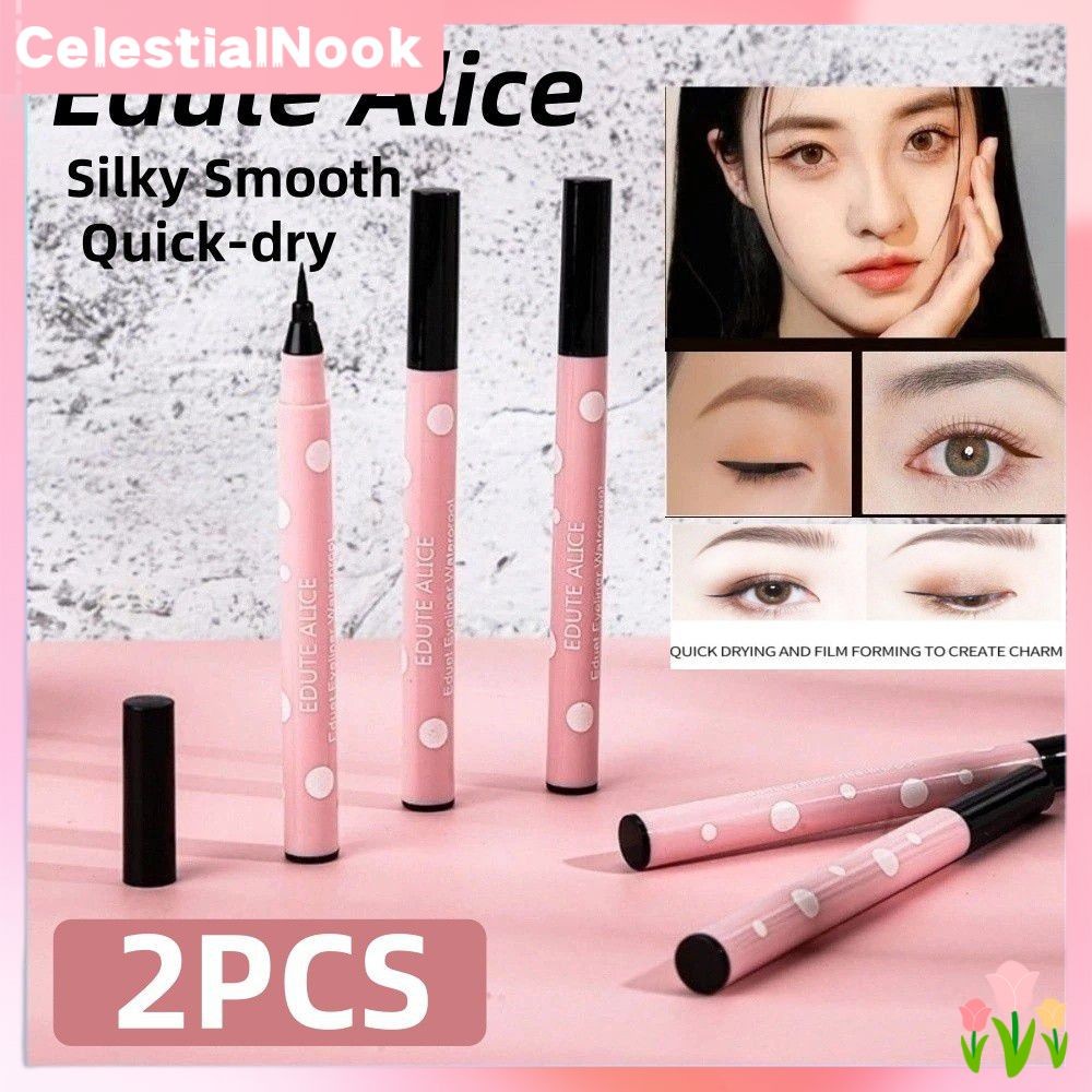 อายไลเนอร์ Edute Alice 2 ชิ้น เนื้อเนียน แห้งเร็ว กันน้ำ ติดทนนาน CelestialNook