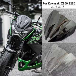 สําหรับ Kawasaki Z300 Z250 2013 2014 2015 2016 2017 2018 Z 300 Z 250 กระจก Wind Deflectors หน้าจอ Double Bubble กระจก
