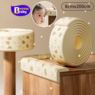 Berma Baby แถบโฟมป้องกันการชน รูปแบบการ์ตูน ถุงนุ่ม มุมป้องกัน เพื่อความปลอดภัยของเด็ก