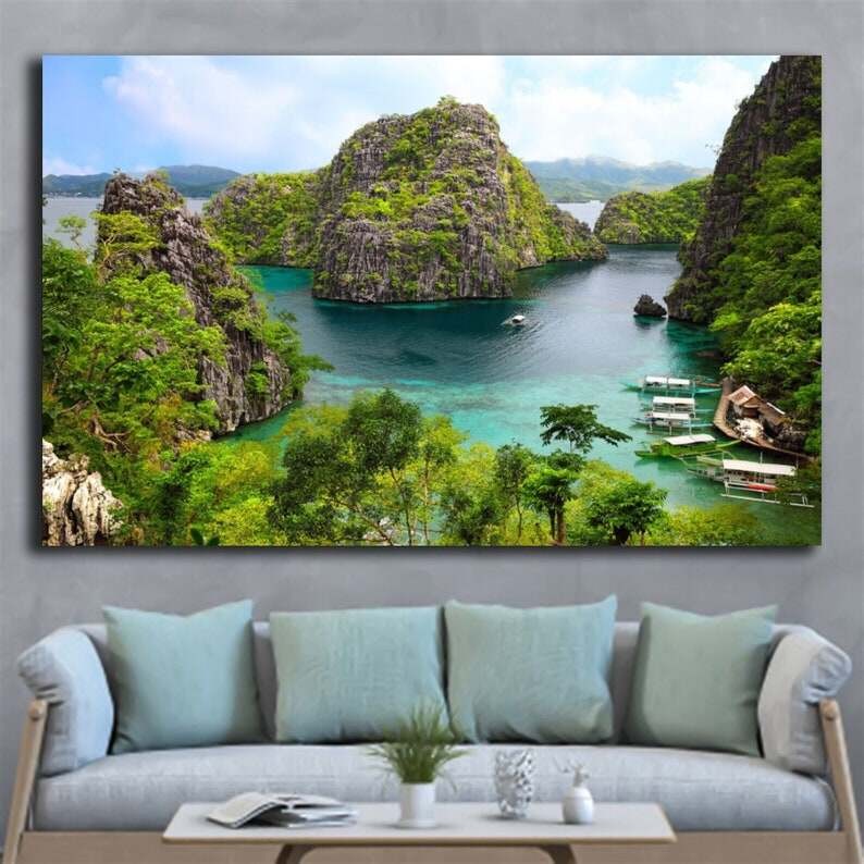 โปสเตอร์ผ้าใบศิลปะเกาะฟิลิปปินส์ Pawan หรือพิมพ์ผ้าใบ - ตกแต่งผนังบ้าน