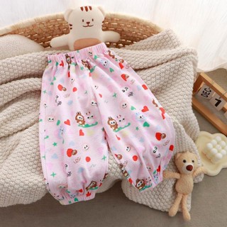 กางเกงขายาว สำหรับเด็กลายการ์ตูน ผ้าโพลีเอสเตอร์ ใส่สบาย ระบ…