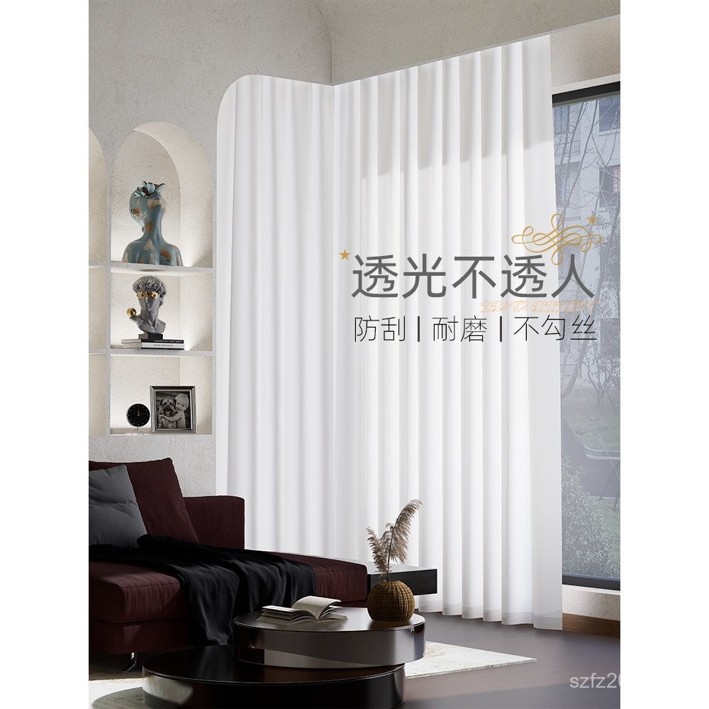 Human Window Screen Shade Blackout Gauze Curtain French Gauze Curtain โปร่งใสห้องนั่งเล่น Phantom 20