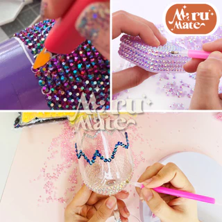 เพชรตกแต่ง คริสตัล 2 มม.💎(A)สีรุ้งใส A🌈(2,000 เม็ด) เพชรรุ้ง ติดแก้ว ติดผ้า เพชรกลม เพชรครึ่งซีก พลอยเทียม เพชรเทียม ...