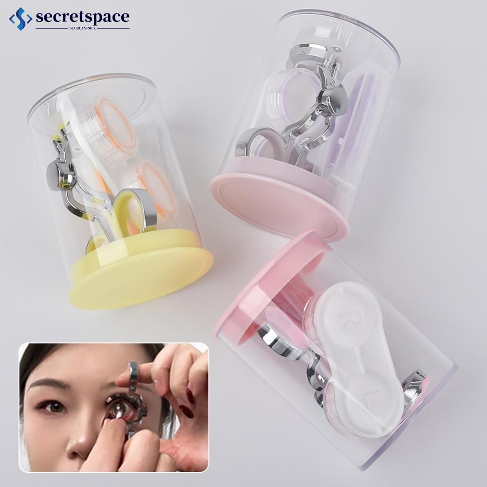 SECRETSPACE สวมใส่คอนแทคเลนส์ถอดอุปกรณ์ช่วย Enlarging Eye คลิปเครื่องมือคอนแทคเลนส์สวมใส่ Aid D4T5