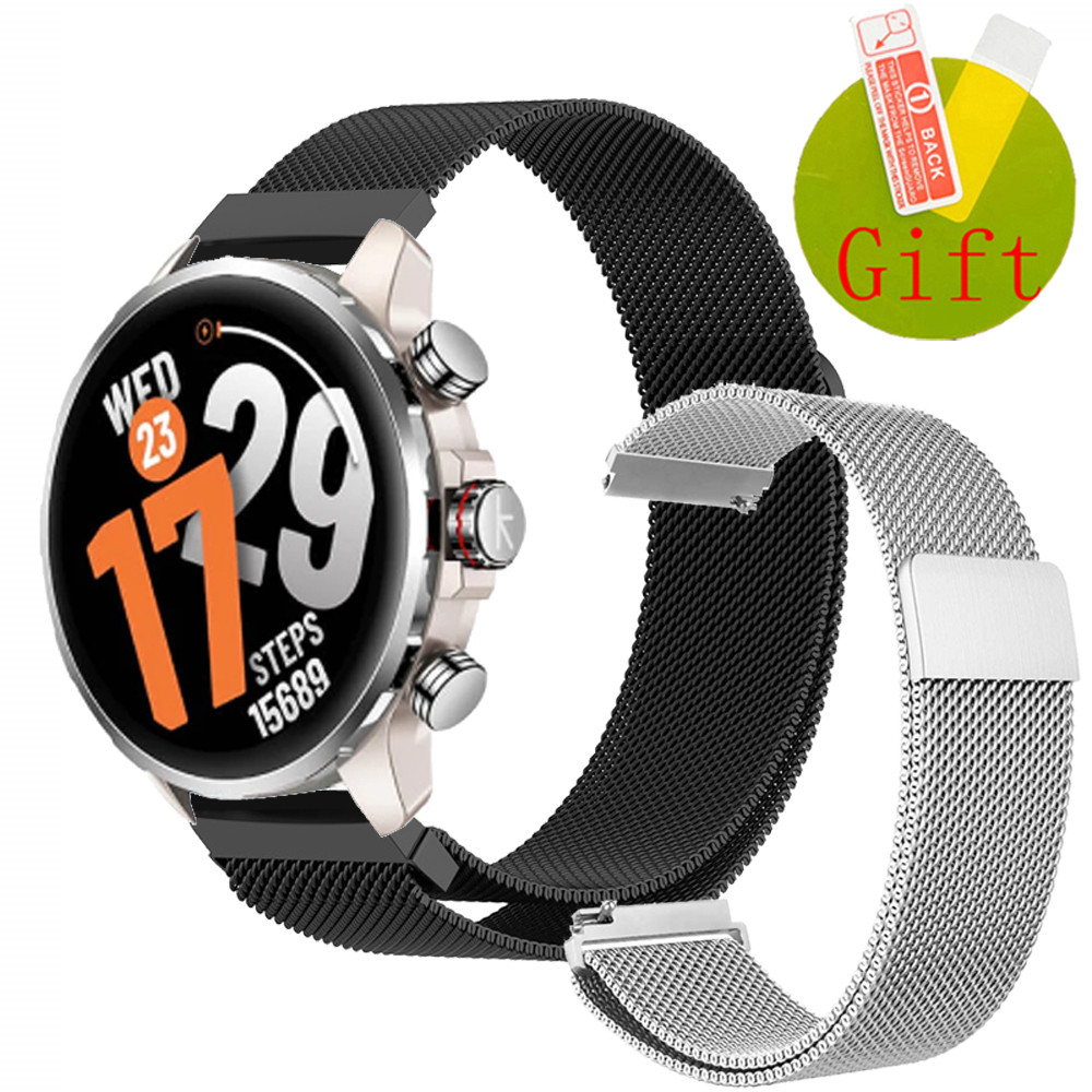 Kieslect Kr3 สายคล้องสแตนเลสสายรัดข้อมือสําหรับ Kieslect Kr 2 pro สมาร์ทนาฬิกาป้องกันหน้าจอฟิล์มอุปก