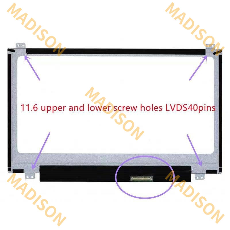 หน้าจอ LCD สำหรับแล็ปท็อป Lenovo IdeaPad S215 20258 S20-30 11.6 N116BGE-L32 b116xw03 m116nwr1 R3 136
