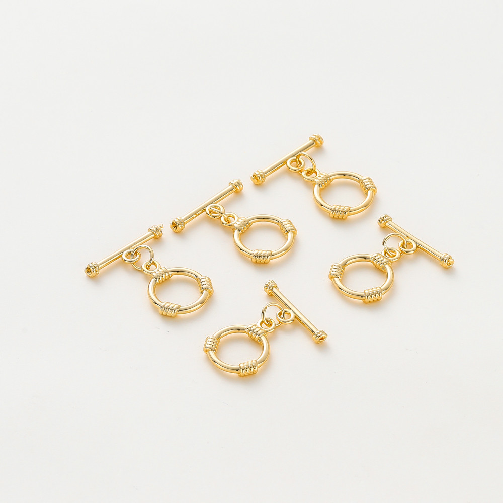 4ชิ้น ตะขอ OT ชุบทอง 18K ลายหัวใจ ดาว ดอกไม้ ไม่ลอกไม่ดำ สำหรับทำสร้อยคอ สร้อยข้อมือ DIY อุปกรณ์เครื