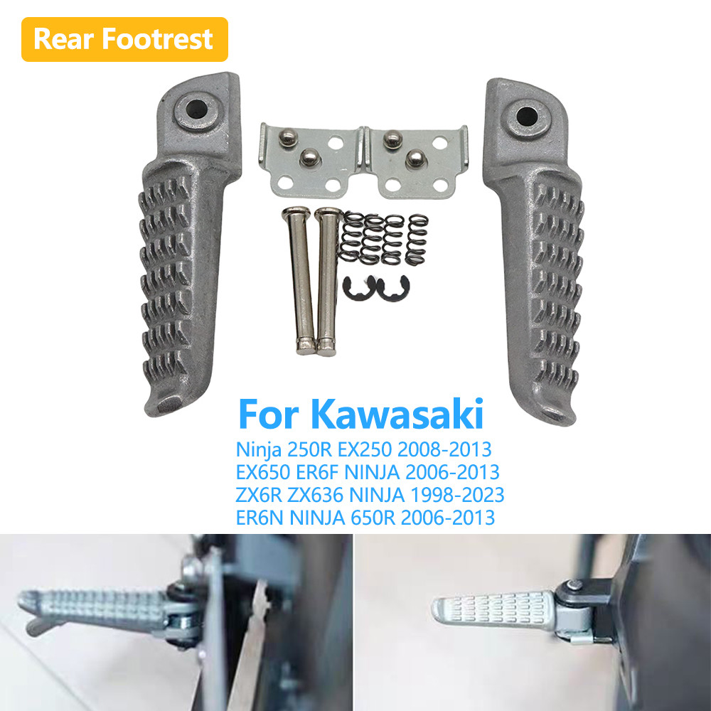 สําหรับ Kawasaki NINJA EX250 ZX636 EX650 650R 250R ZX6R ER6F ER6N รถจักรยานยนต์ผู้โดยสารด้านหลังพักเ