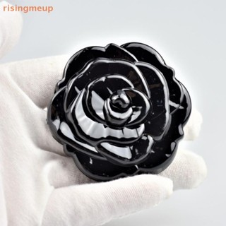 [risingmeup] กระจก Retro Rose Flower แบบพกพาขนาดเล็กกระเป๋าแ…