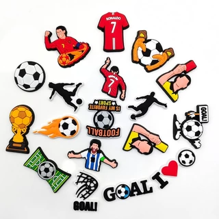 18 ชิ้น/เซ็ตรองเท้า Charm MEIDJ ตัวติดรองเท้า Pvc ตัวการ์ตูน สำหรับตกแต่ง MEIDJ Diy รองเท้าหัวโต ติดง่าย น่ารัก