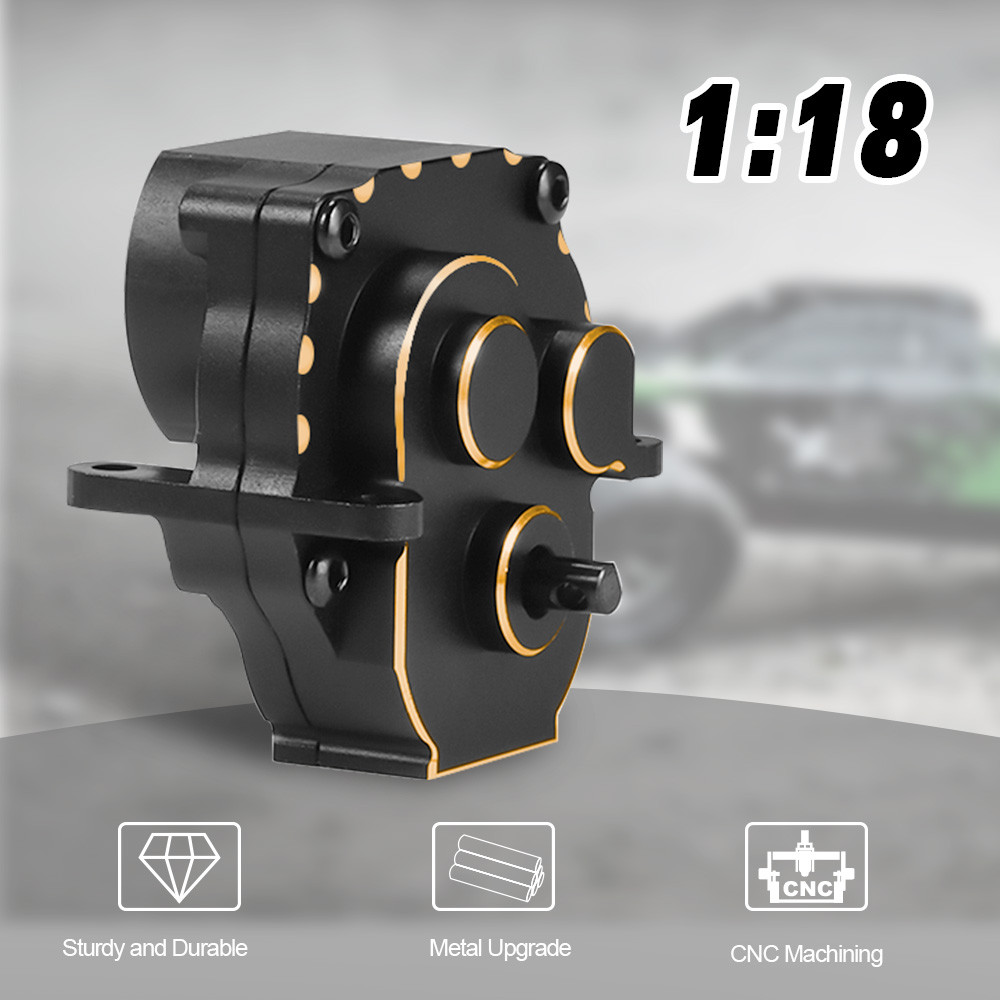 9IMOD เปลือกกระปุกเกียร์โลหะสําหรับ 1/18 TRX4M RC Crawler รถศูนย์ส่งกรณีอัพเกรด
