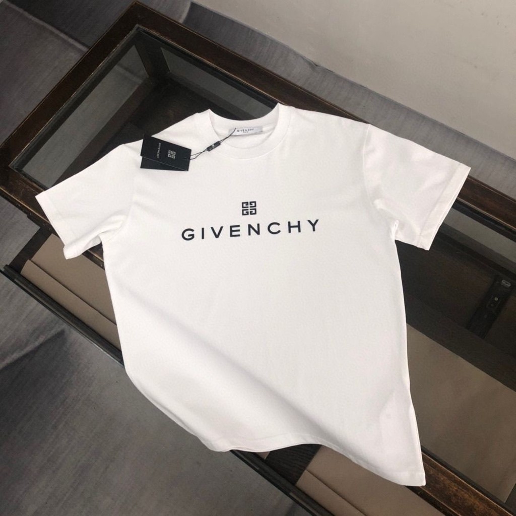 เสื้อยืดแขนสั้นสไตล์ใหม่สำหรับฤดูร้อน ทำจากผ้าฝ้ายแท้ พิมพ์ลายรอบคอมากความสบาย
