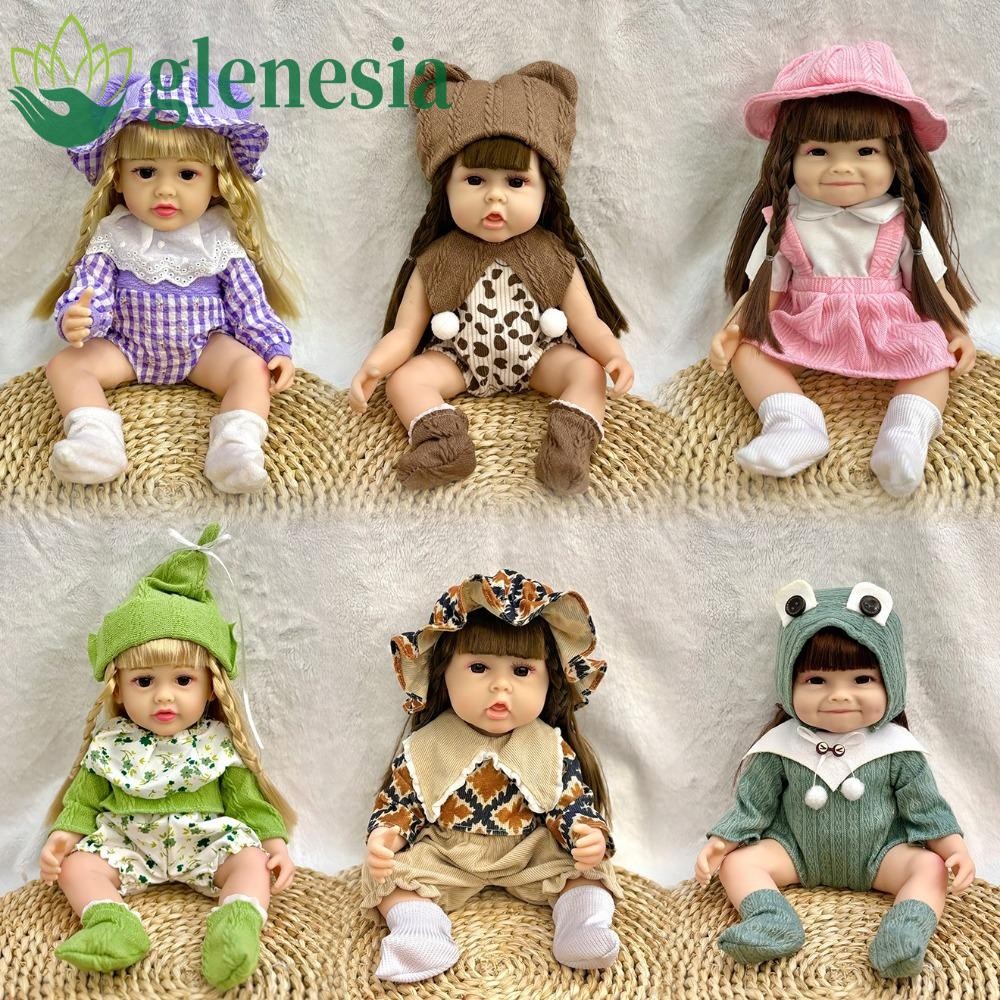 ยีนเซีย ของเล่นตุ๊กตาเด็ก,นุ่มตุ๊กตาสาวเลียนแบบเด็กตุ๊กตาสาว,สวยเต็มร่างกายซิลิโคน บีเจดี ตุ๊กตาชุดเต็ม30ซมจําลองตุ๊กตาทารกของขวัญวันหยุด
