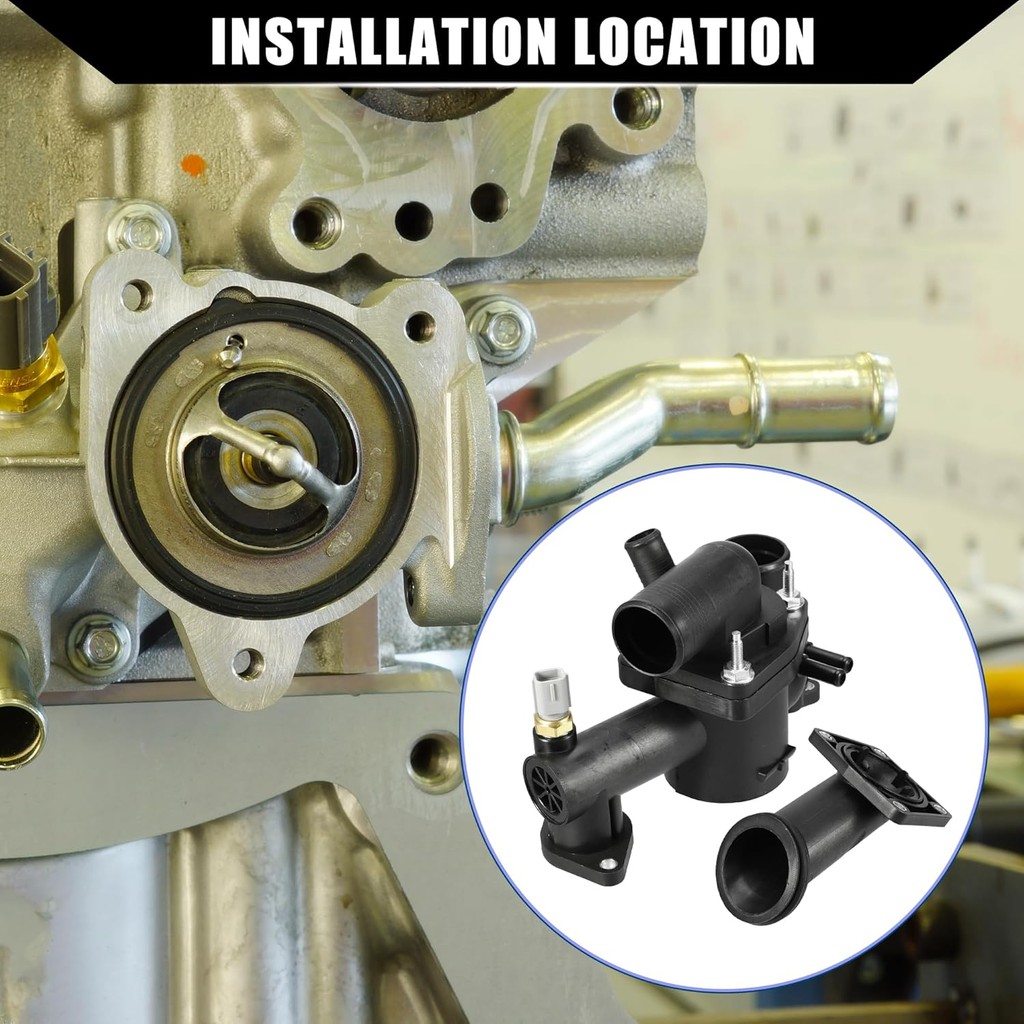 No.AJ89485 เครื่องยนต์ Coolant Thermostat สําหรับ Jaguar XJ8 2004-2005/ปั๊มน้ําด้านใน Thermostat/พลา